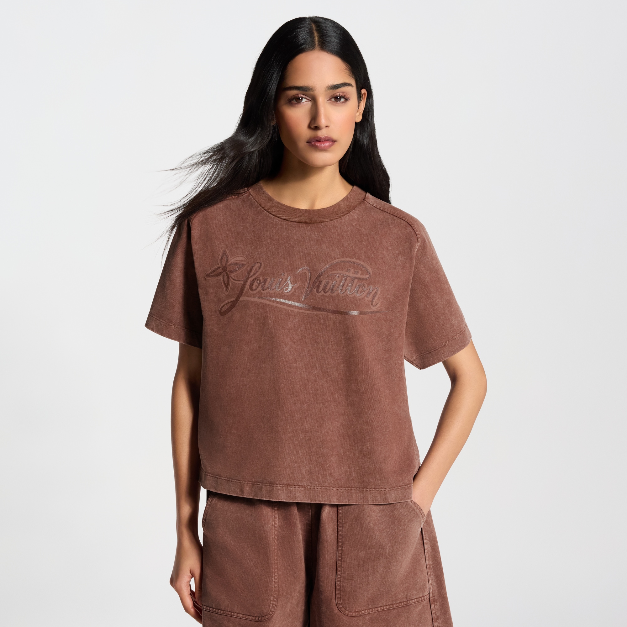 Signature Print Overdyed T-Shirt - Women - Ready-to-Wear | LOUIS